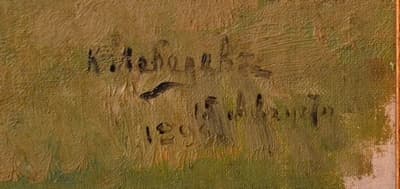 Пейзаж со стогами