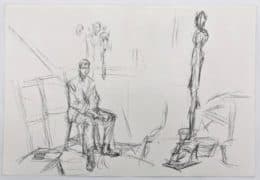 Литография «Жак Дюпен в мастерской»