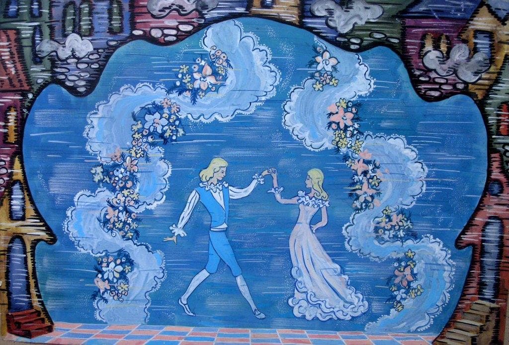 Эскиз декорации к спектаклю Хрустальный башмачок (1)