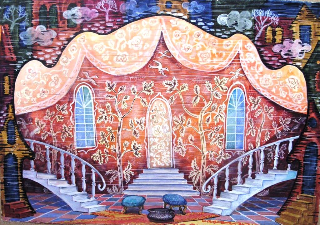 Эскиз декорации к спектаклю Хрустальный башмачок (3)