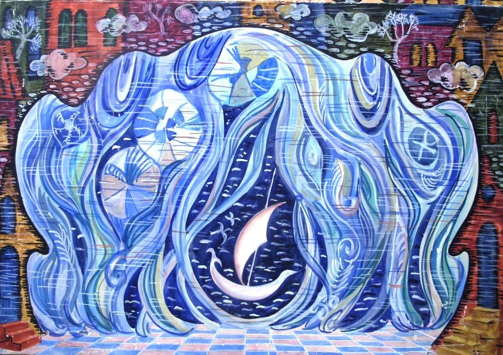 Эскиз декорации к спектаклю Хрустальный башмачок (2)