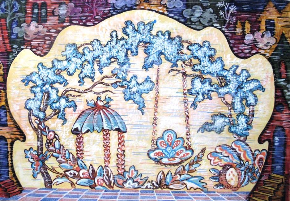 Эскиз декорации к спектаклю Хрустальный башмачок (4)