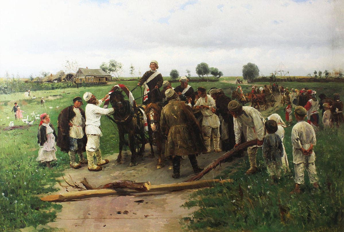 Застава на пути свадебного поезда