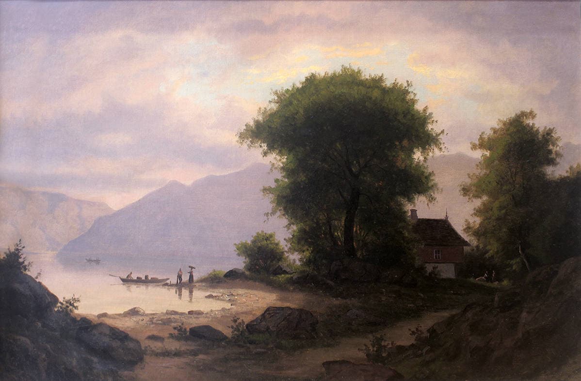 Закат солнца на Бриенцском озере