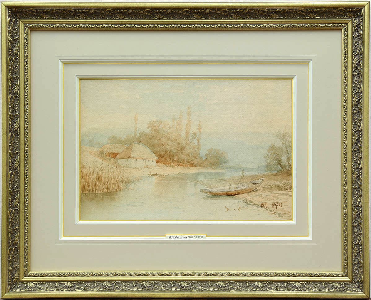 Пейзаж с лодкой