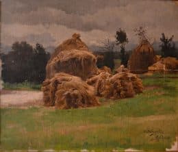 Пейзаж со стогами