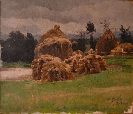 Пейзаж со стогами