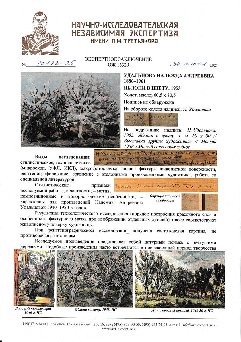 Яблони в цвету