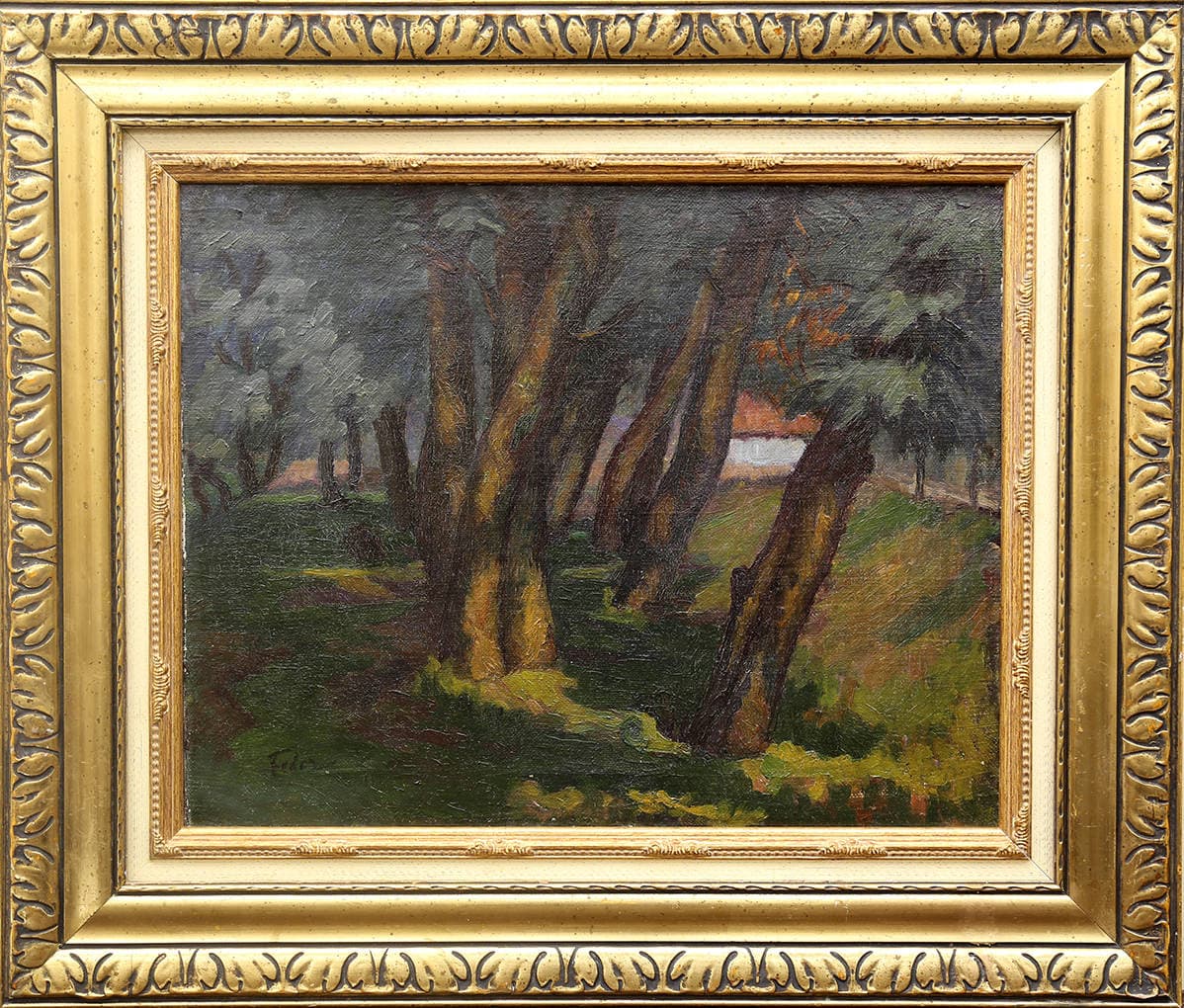 Пейзаж с деревьями