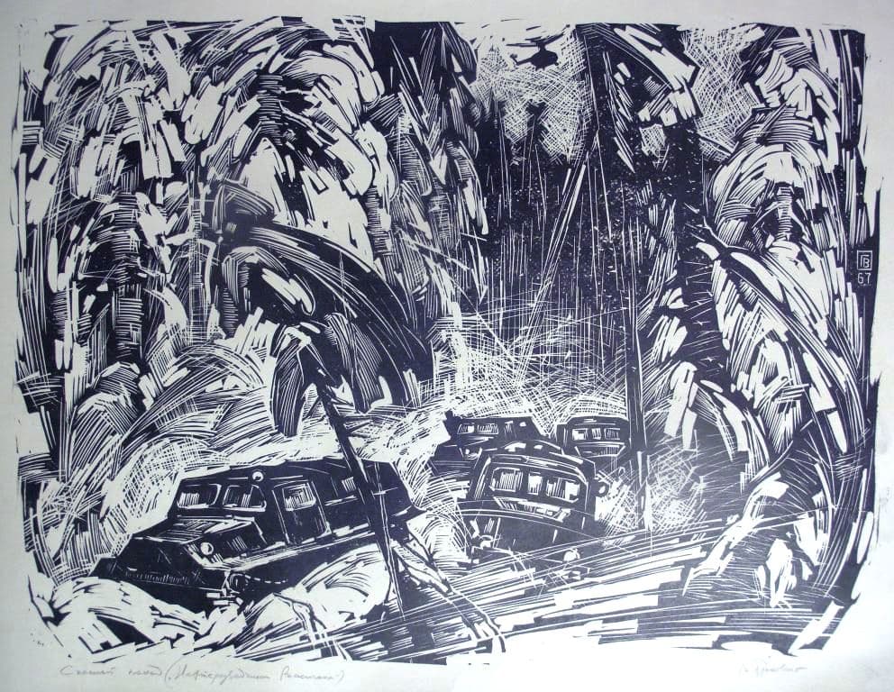 Снежный поход. Нефтеразведчики Васюгана