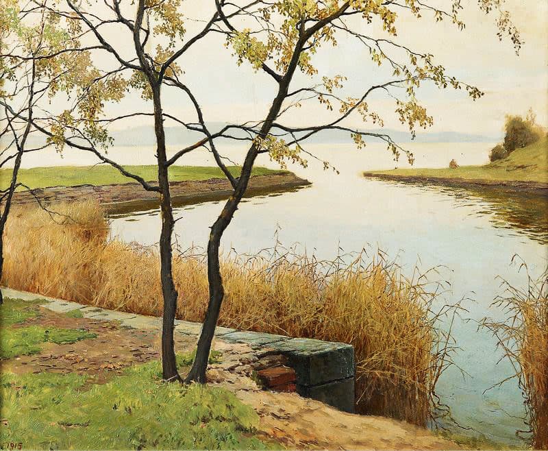 Осенний пейзаж. Залив.