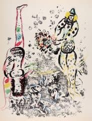 Литография «Игра акробатов», 1963