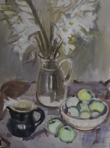 Натюрморт с гладиолусами