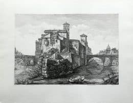 Вид острова Тиберина в Риме