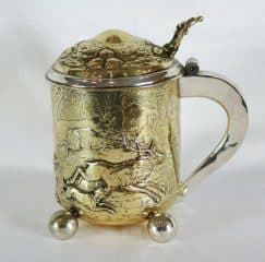 Пивная кружка со сценой охоты на оленей