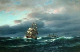 Корабли в море