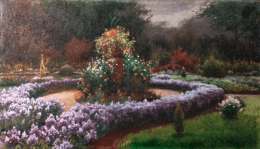 Цветущие клумбы на приусадебном участке