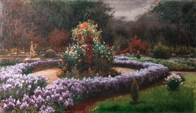 Цветущие клумбы на приусадебном участке