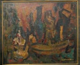 Натюрморт с круглым столом