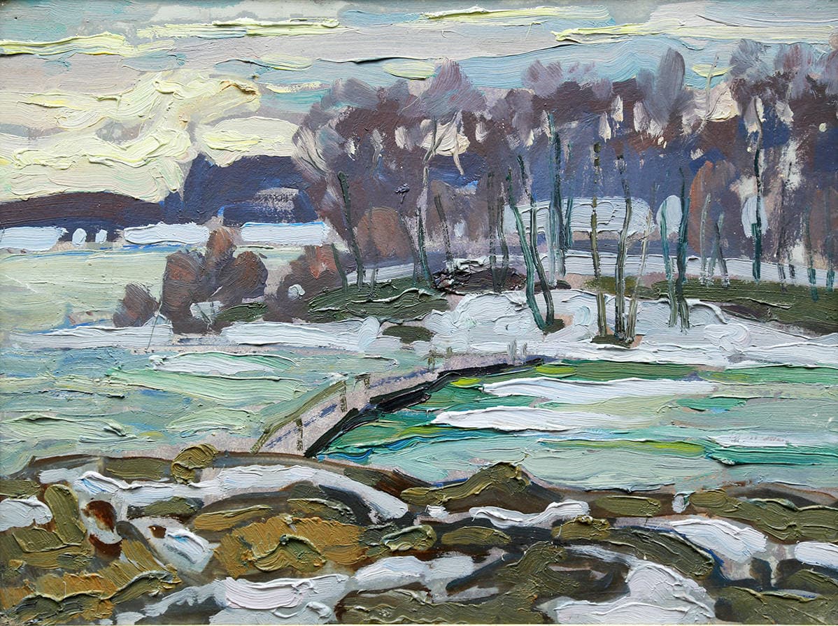 Март. Река Мста