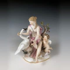 Фарфоровая композиция «Леда и лебедь»