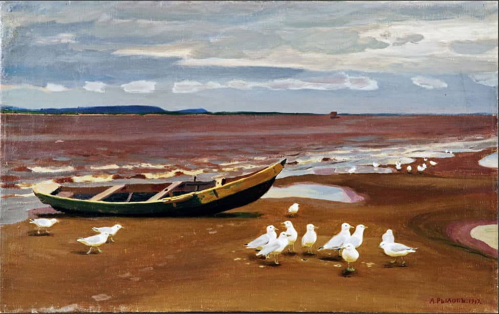 Чайки, бурный день