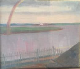 Пейзаж в Мологе. Радуга