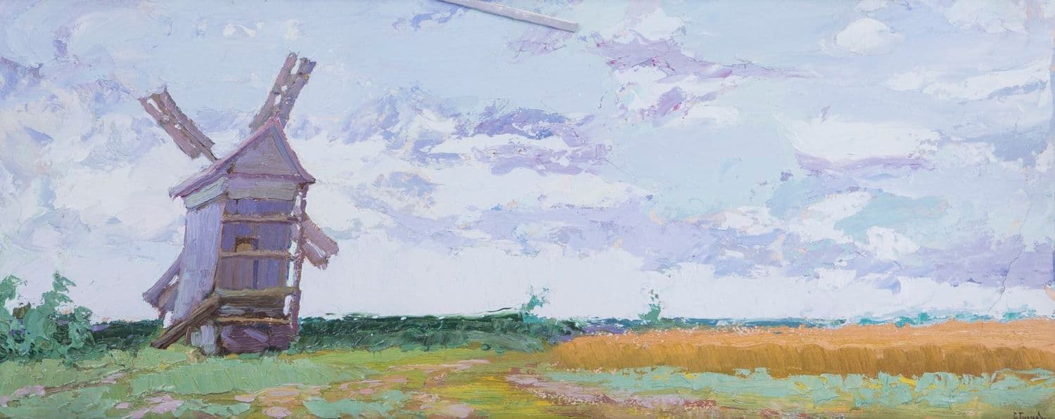 Мельница в поле
