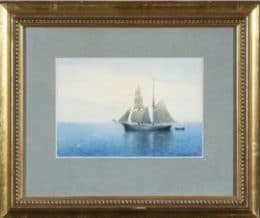 Пейзаж с парусником