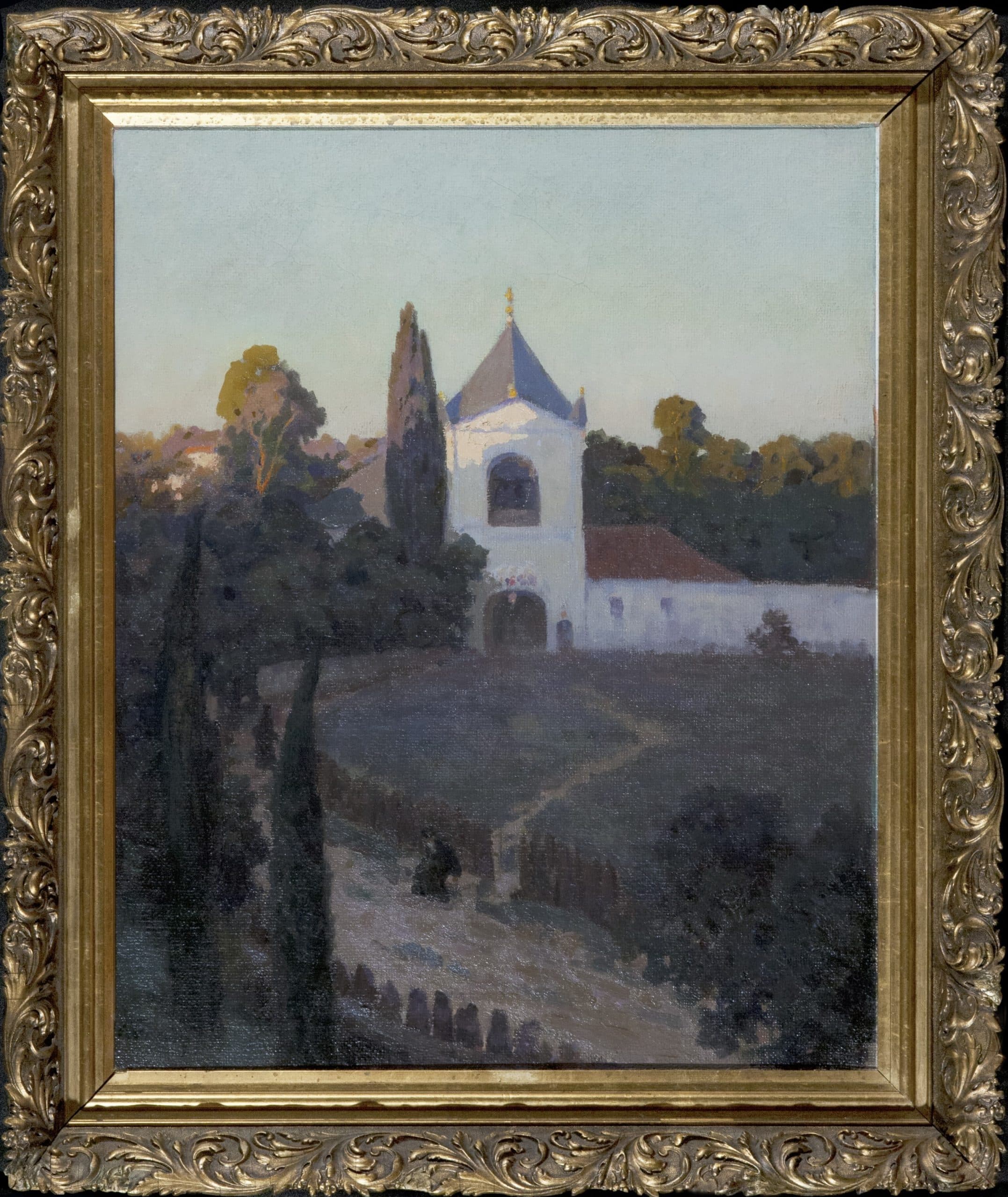 У монастыря. Закат.