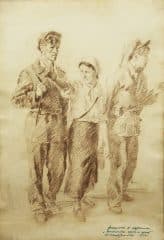 Комсомольцы идут на фронт