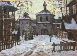 Зима в древнерусском городе