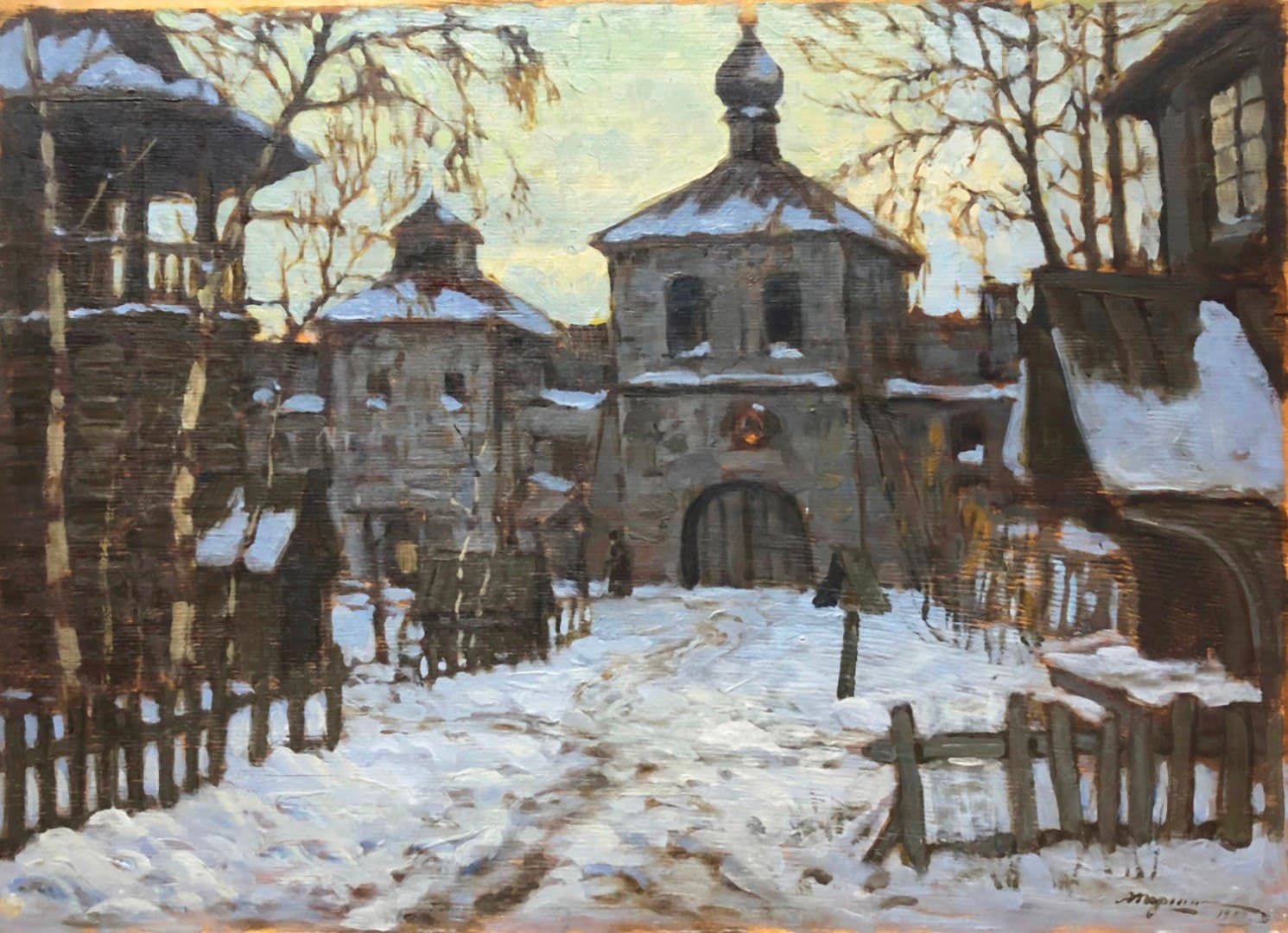 Зима в древнерусском городе