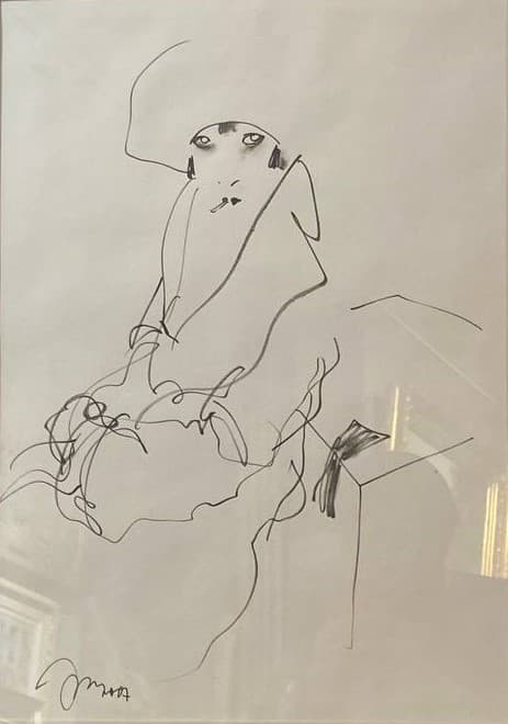 Портрет дамы в шляпе