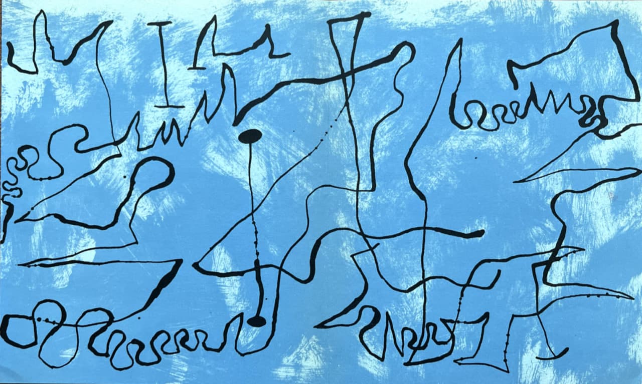 Литография «Небесная композиция», 1956