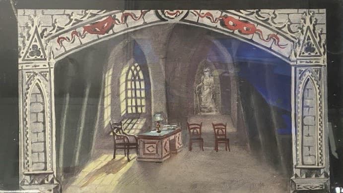 Эскиз декорации к спектаклю