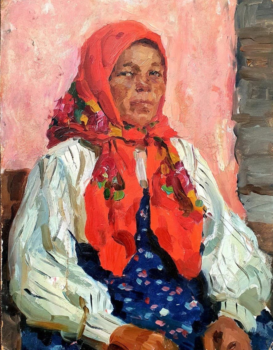 Портрет дамы в платке