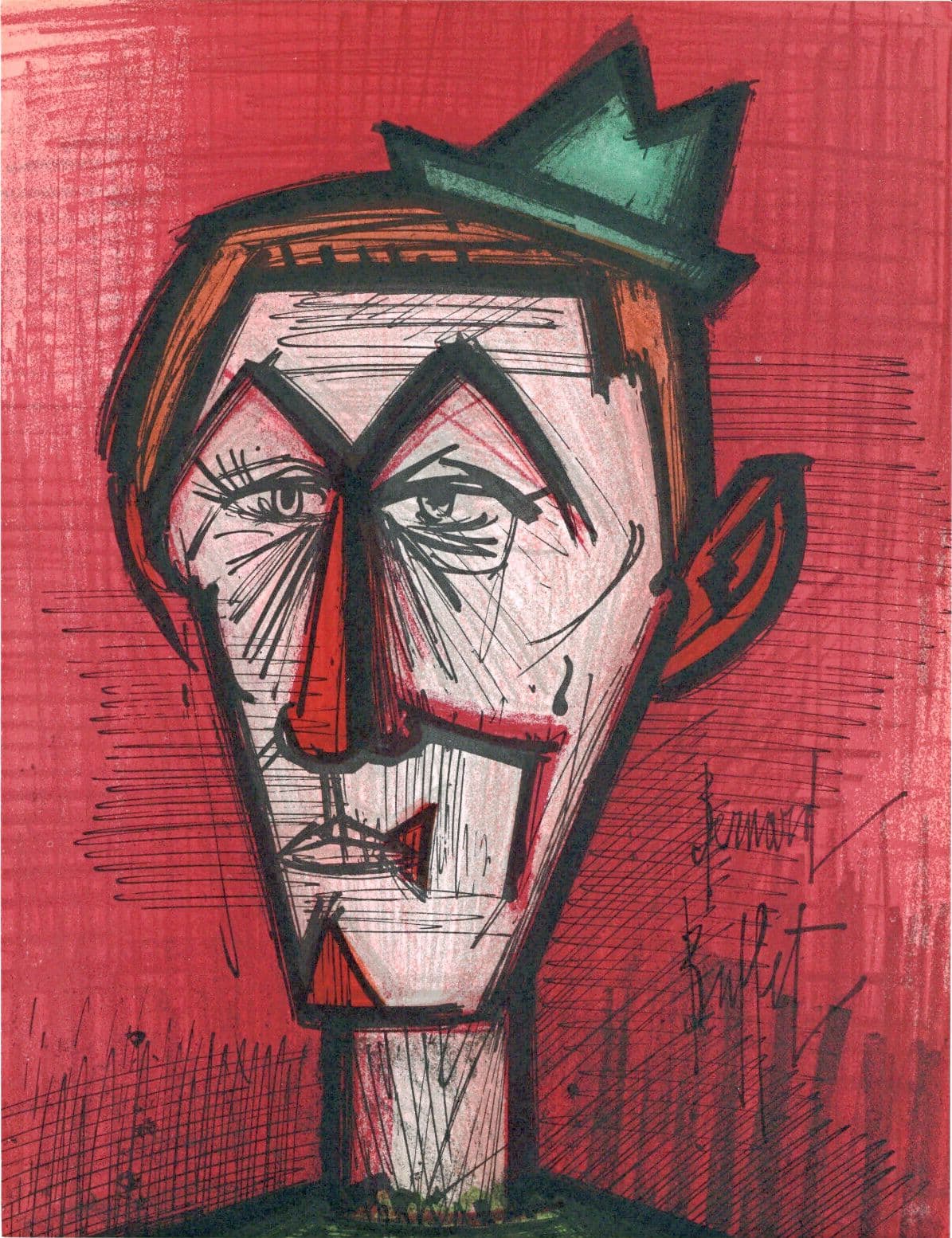 Клоун на красном