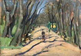 В парке. Весеннее солнце.