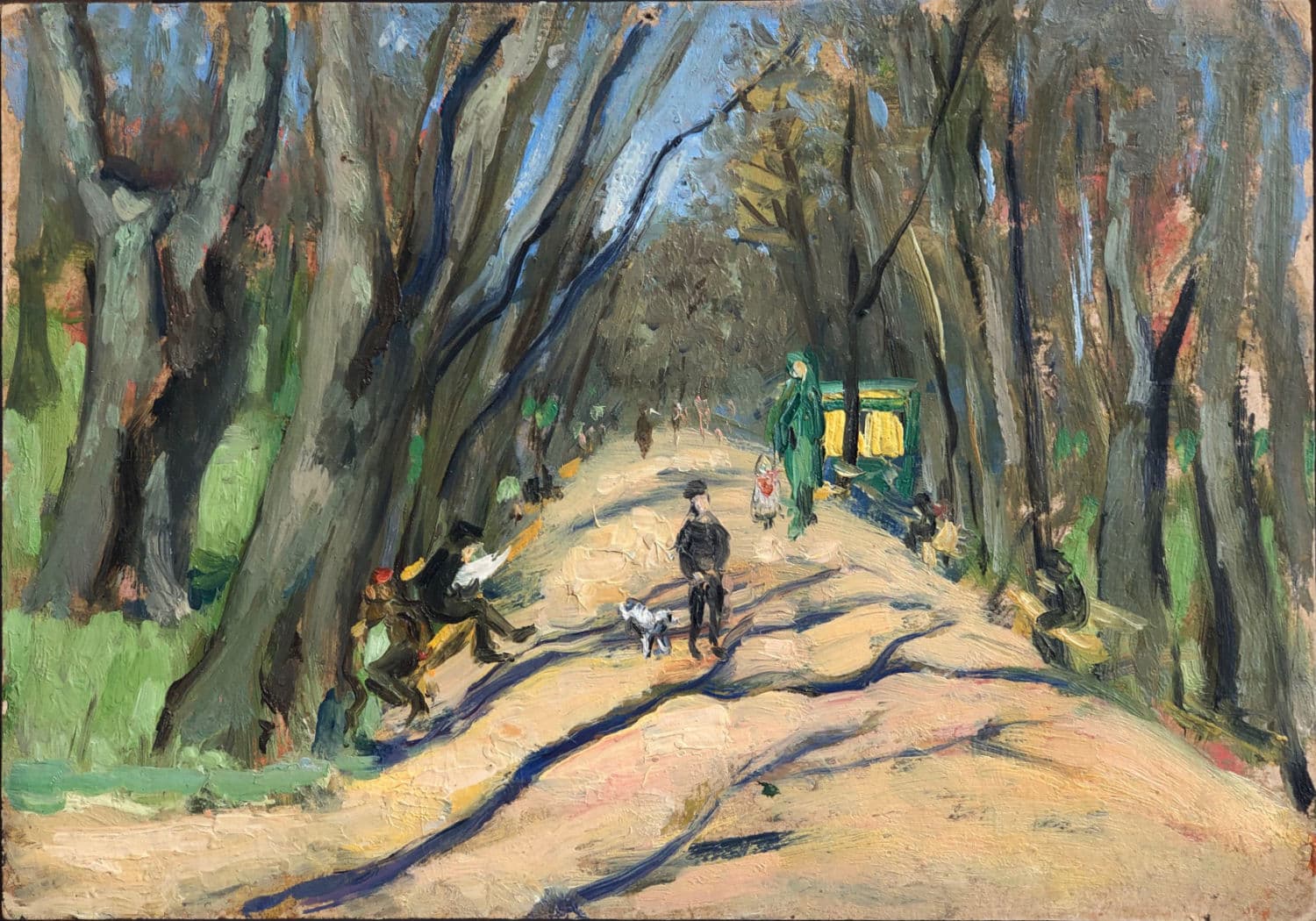 В парке. Весеннее солнце.