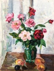 Розы. Хоста.