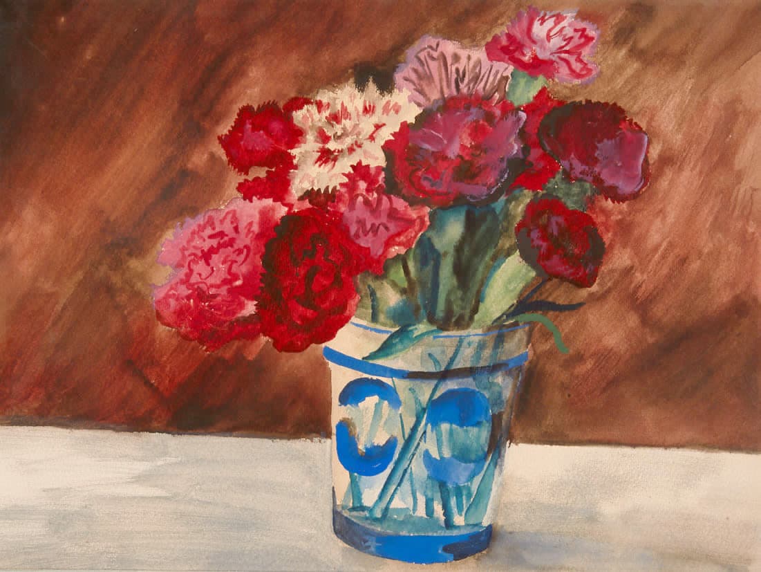 Натюрморт с гвоздиками