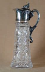 Серебряный кувшин с хрусталем в стиле модерн