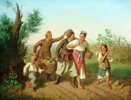 По дороге на ярмарку. Малороссийская сценка