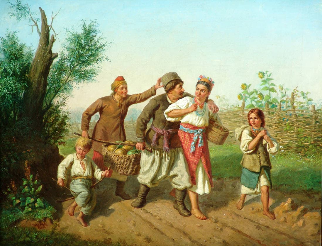 По дороге на ярмарку. Малороссийская сценка