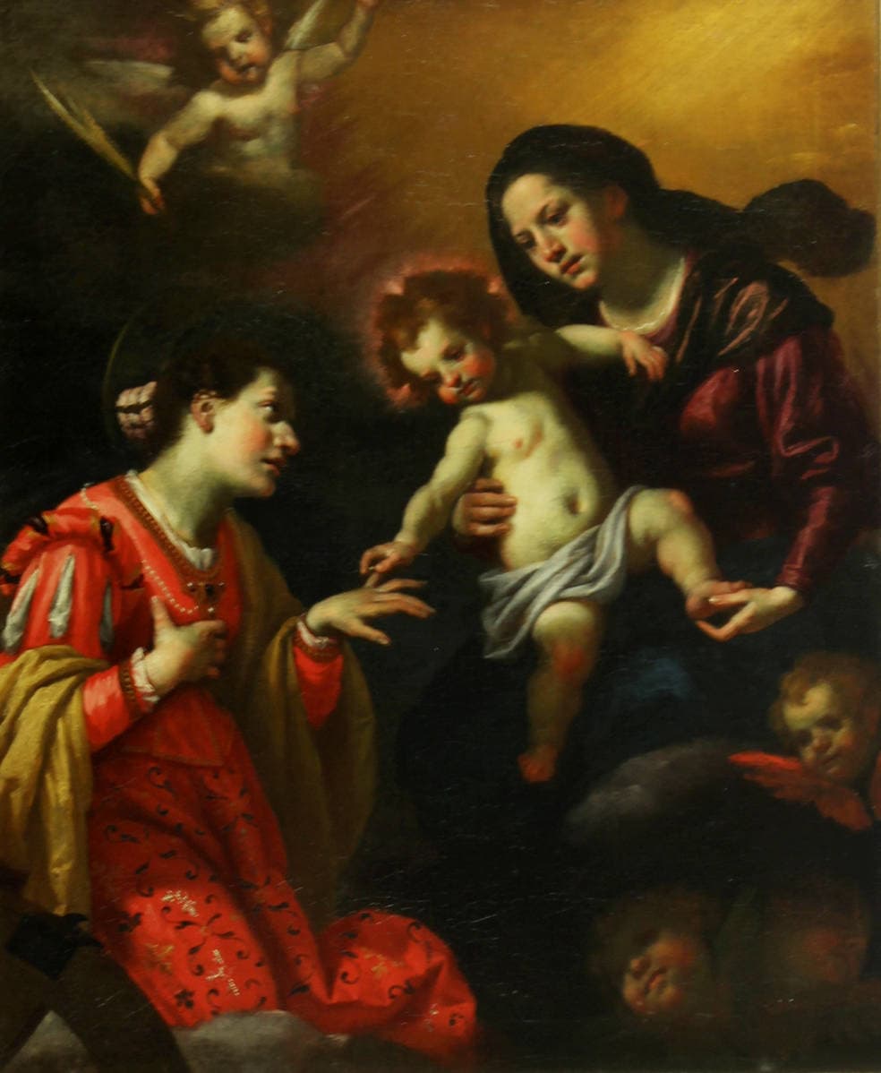 Мистическое обручение святой Екатерины Александрийской