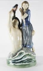 Статуэтка в стиле модерн "Влюбленные девушка Агнете и водяной"