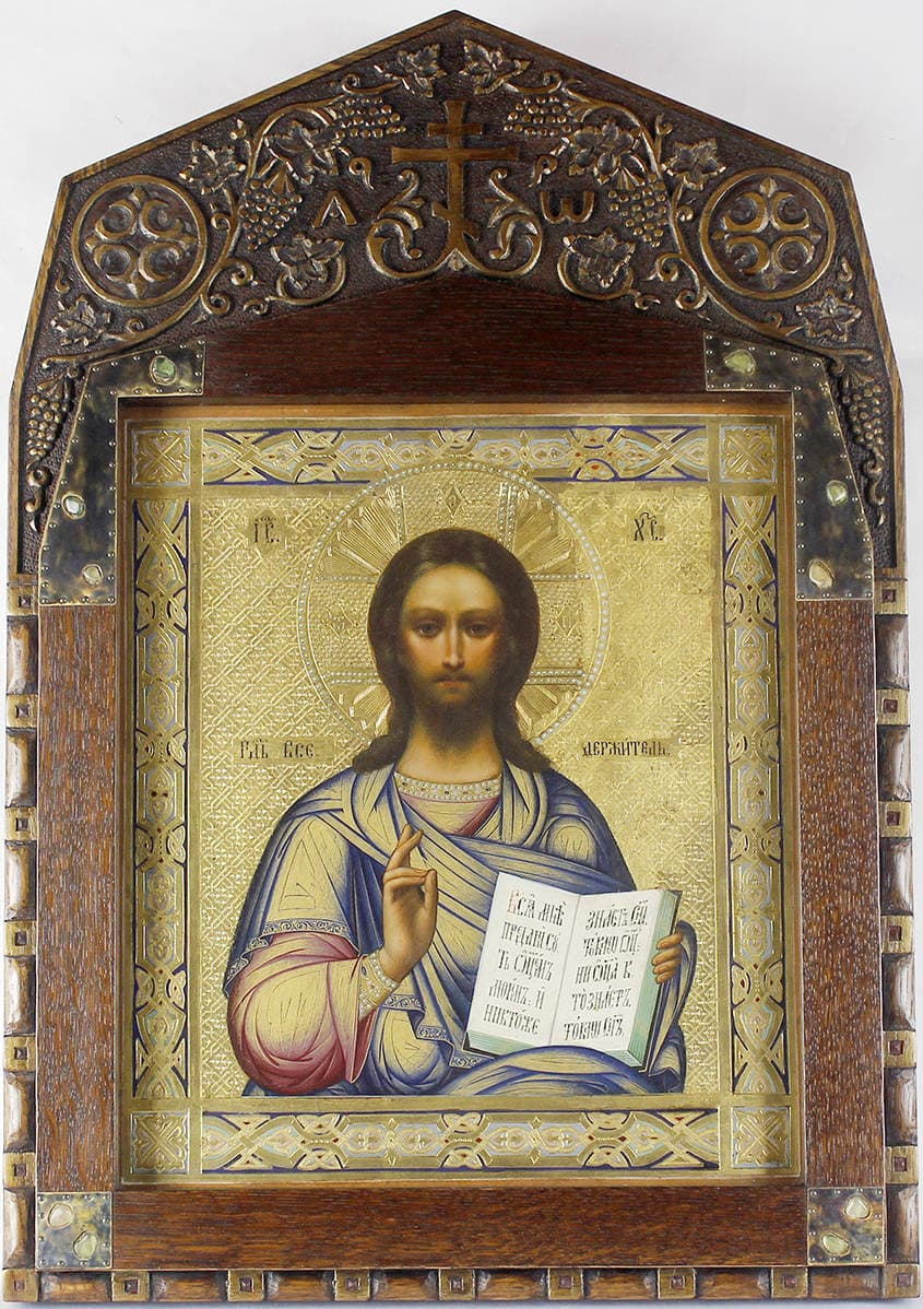 Старинная икона “Господь Вседержитель”
