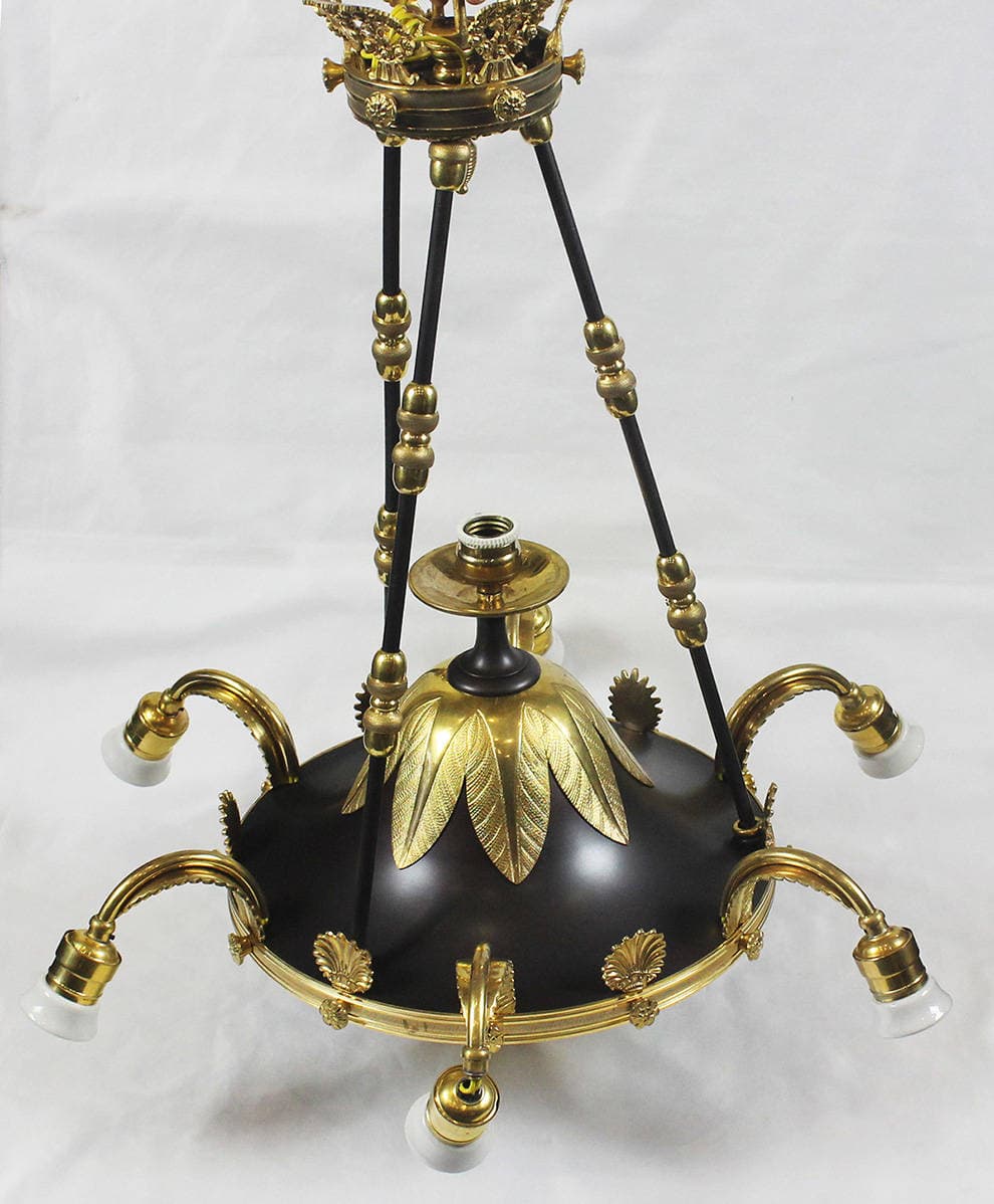 Антикварная люстра в стиле ампир