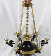 Старинная люстра в стиле ампир